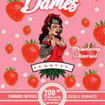 Dames Gummy Co – SOUR Strawberry (200mg THC)