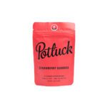 Potluck Edibles — Strawberry Gummies (200mg THC)