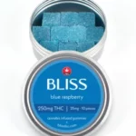 Bliss Edibles – Blue Raspberry (250mg THC)